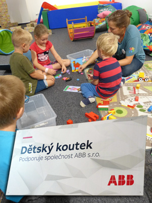 Dětský koutek ABB na veletrhu FOR ARCH