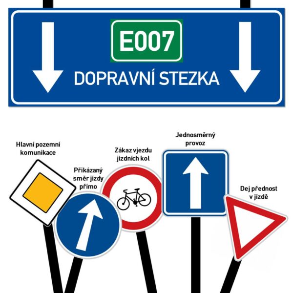 E007 dopravní stezka