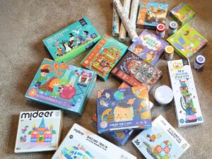 Stavbebnice ToySimple v dětském koutku